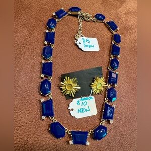 Jcrew necklace, blue